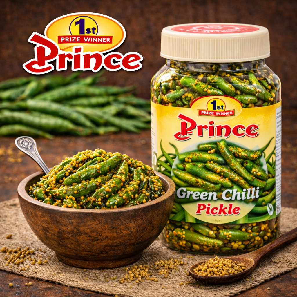 Green Chilli Pickle (Rai Masala)
